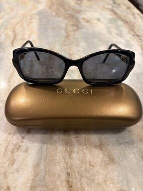 Vintage Gucci Black Cat-Eye Sunglasses Frame, model GG 3194/S
